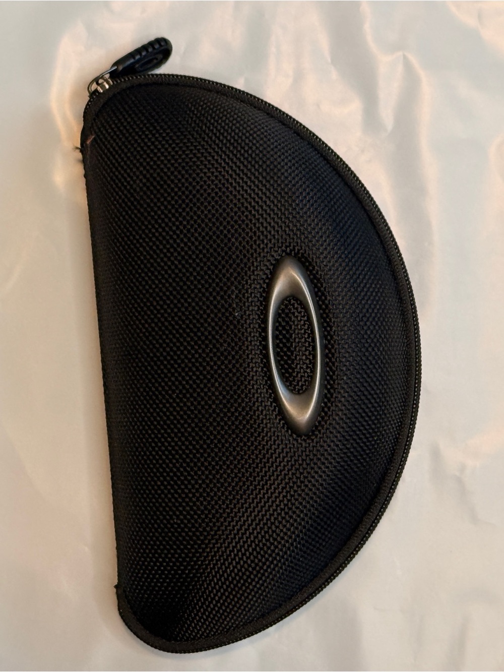 Oakley Black Textured Hard Eyewear Case with Silver Logo